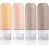 Gemice Travel Bottles for Toiletries Tsa Approved Travel 3oz Size Containers BPA Free Leak Proof Travel Tubs Refillable Liqui