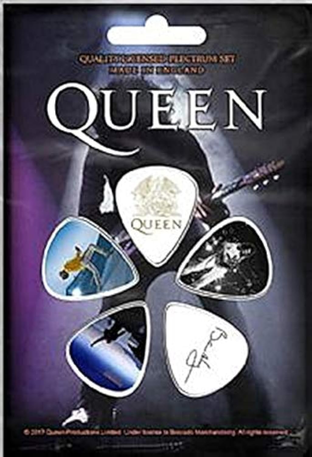 Queen Set Of 5 Guitar Plectrums/Picks (rz)