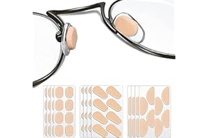 Dadop 48 Pairs of Glasses Nose Pads, Eyeglass Nose Pads Soft Foam Self-Adhesive Nose Pads, Sponge Anti-Slip (Skin)