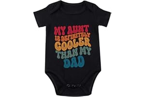 listery Aunt Cool Than Dad Baby Boy Clothes infant Unisex Funny Baby Girl Baby Bodysuit 0-12 months
