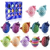 12PCS 3D Printed Dragon Eggs with Dragons Inside, Articulated Crystal Eggs Set, Cool Desk Decor Gifts for Kids Teens Adults, Fantasy Collectibles Easter Basket