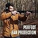 Hearing Protection by K&V Group - Ear Muffs with Folding Padded Head Band Ear Cups – Quality, Comfortable, Minimum Pressure on the Ears – for Building, Manufacturing, Shooting, Repairing – Black