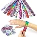 98-pcs Party Gift Favors Set for Kids – 50x Glow Sticks + 12x Whistles +12x Slap Bands + 12x Flashing Rings - Great Party Prizes for Birthday, Loot Bags, Classrooms, Grab Bags, Doctor Office