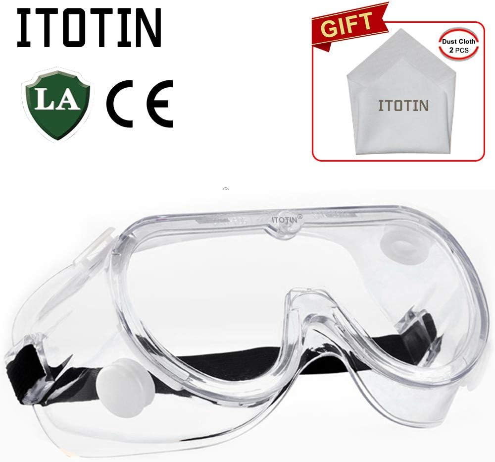 Safety Goggles Protective Safety Glass 360°Eyes Protector Clear Safety Glasses, Chemical Splash Safety Goggle, Eye Protection For Home & Workplace