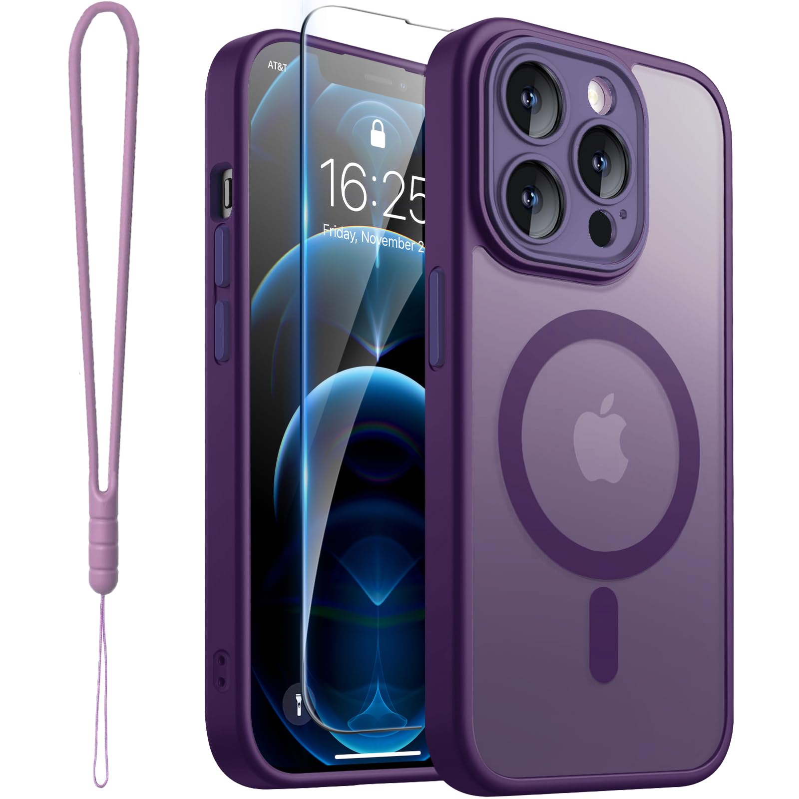 ROYBENS for iPhone 12 Pro-Max Matte Clear Case