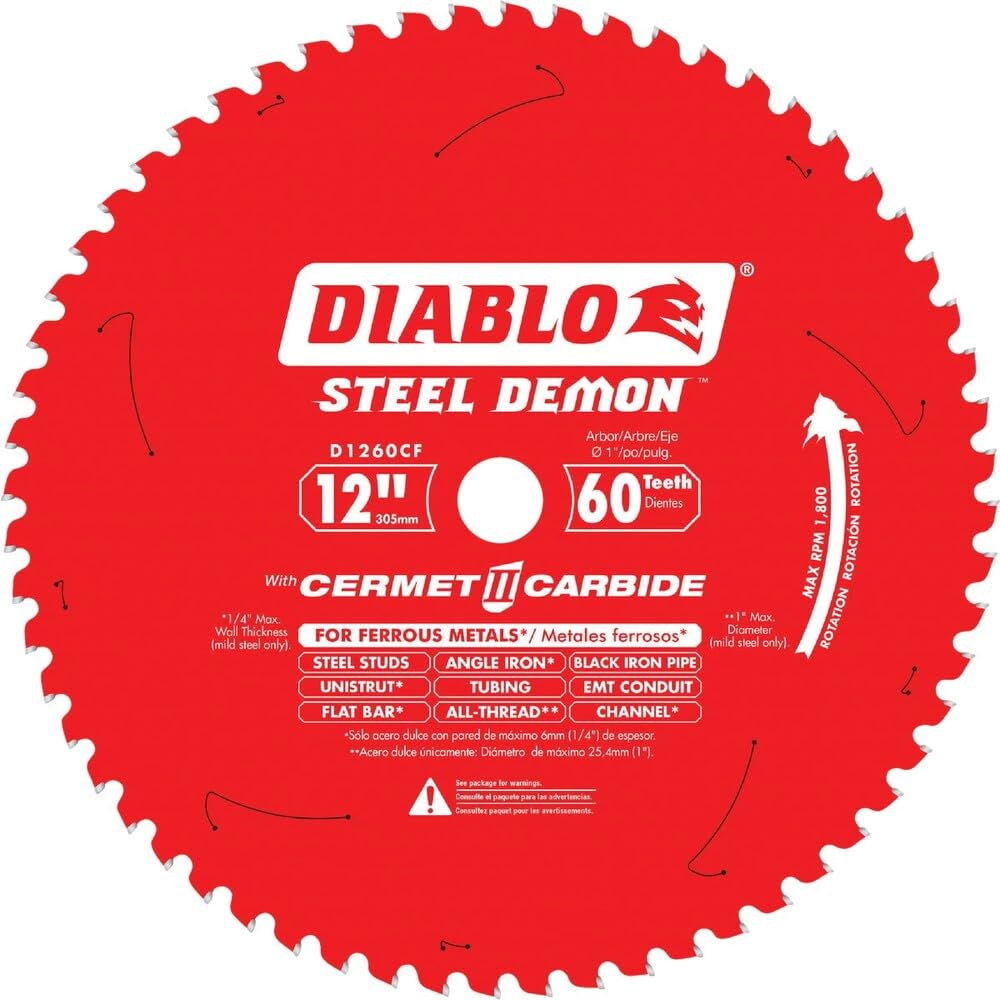 Hoja de sierra Diablo SD 60T X 12