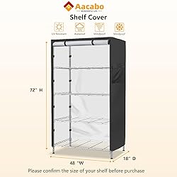 Aacabo Shelf Cover,Waterproof Dustproof Storage