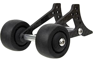 HobbyMarking Carbon Fibre Adjustable Wheelie Bar Tail Wheel Head Up for 1/12 Tamiya CW-01 Lunch Box Midnight Pumpkin Grasshopper Hornet RC Off-Road Car Upgrade Parts