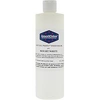 Food Coloring AmeriColor - Bright White Soft Gel Paste, 20 Ounce