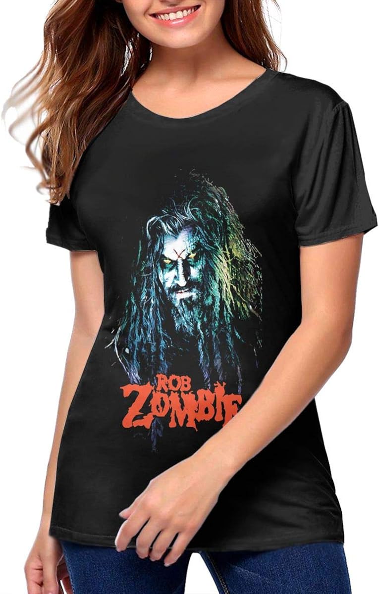 Rob Zombie Women Casual T Shirt Printed Summer Tees Cotton Short Sleeve