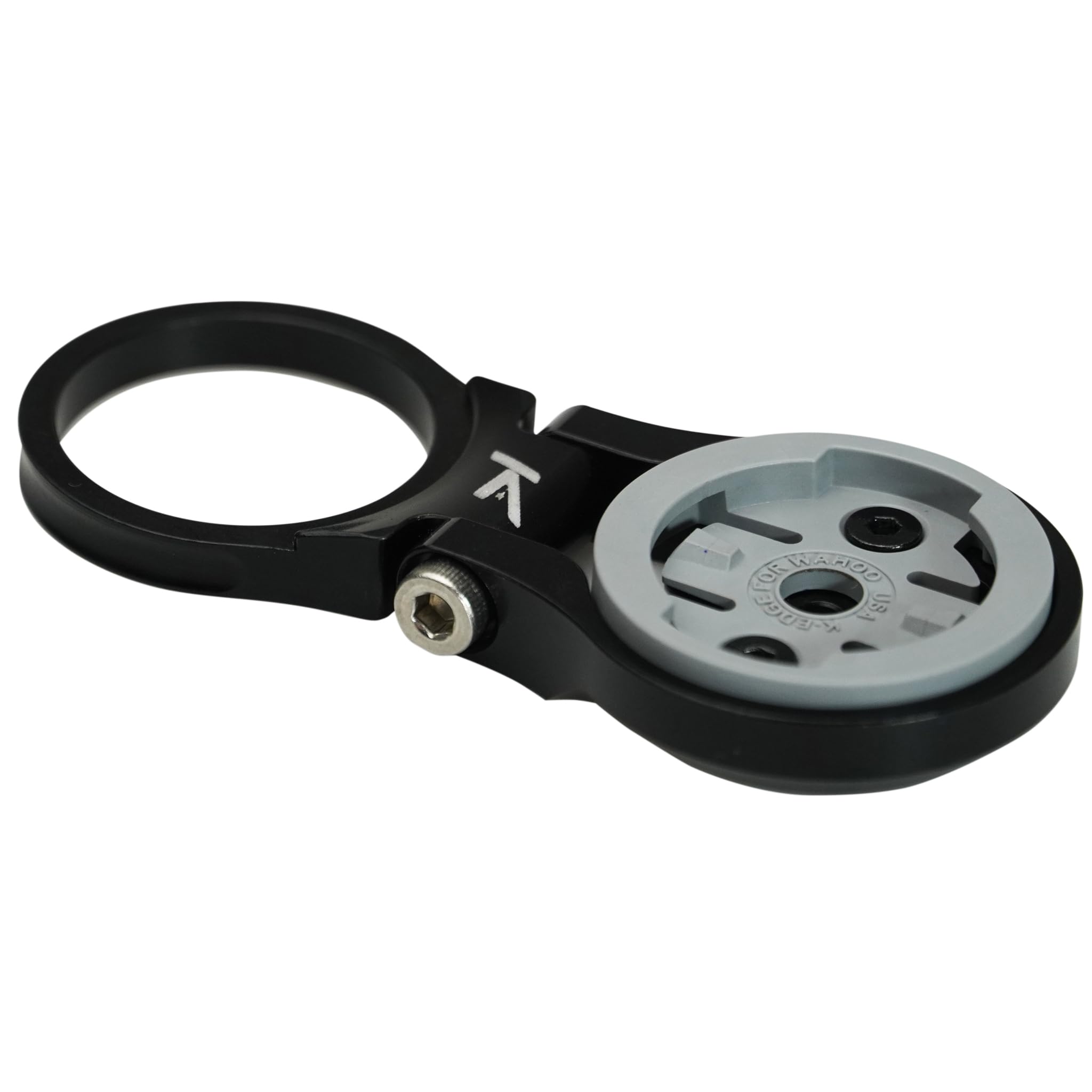 K-EDGE Unisex - Adult Wahoo ELEMNT Stem Mount Adjustable Brackets, Black Anodize, One Size