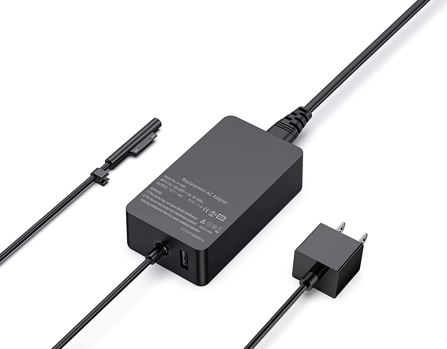 [Latest 2020] Surface Pro Charger 65W, Compatible with Surface Pro 3/4/5/6/7 Power Supply Adapter, Compatible for Both Microsoft Surface Book Laptop/Tablet, Works with 65W&44W&36W&24W