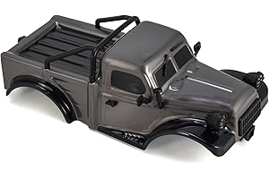 9imod RC Truck Pickup Body Shell for 1/18 RC Crawler Car TRX4M Defender Bronco (Gray)