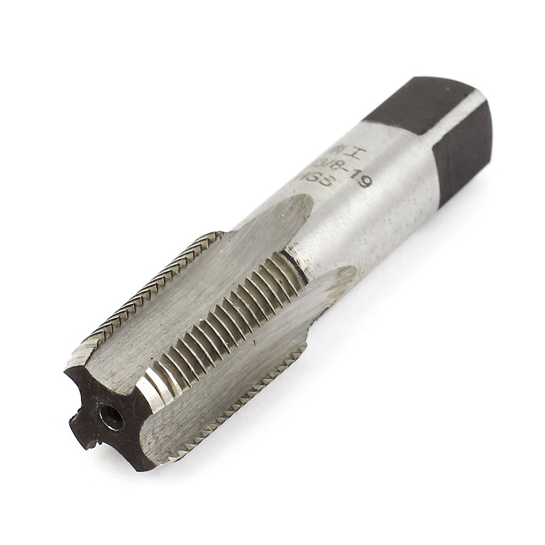 Sourcingmap ZG 3/8-19 BSP 55 Degree 4 Flutes HSS Pipe Thread Tap 70mm Length