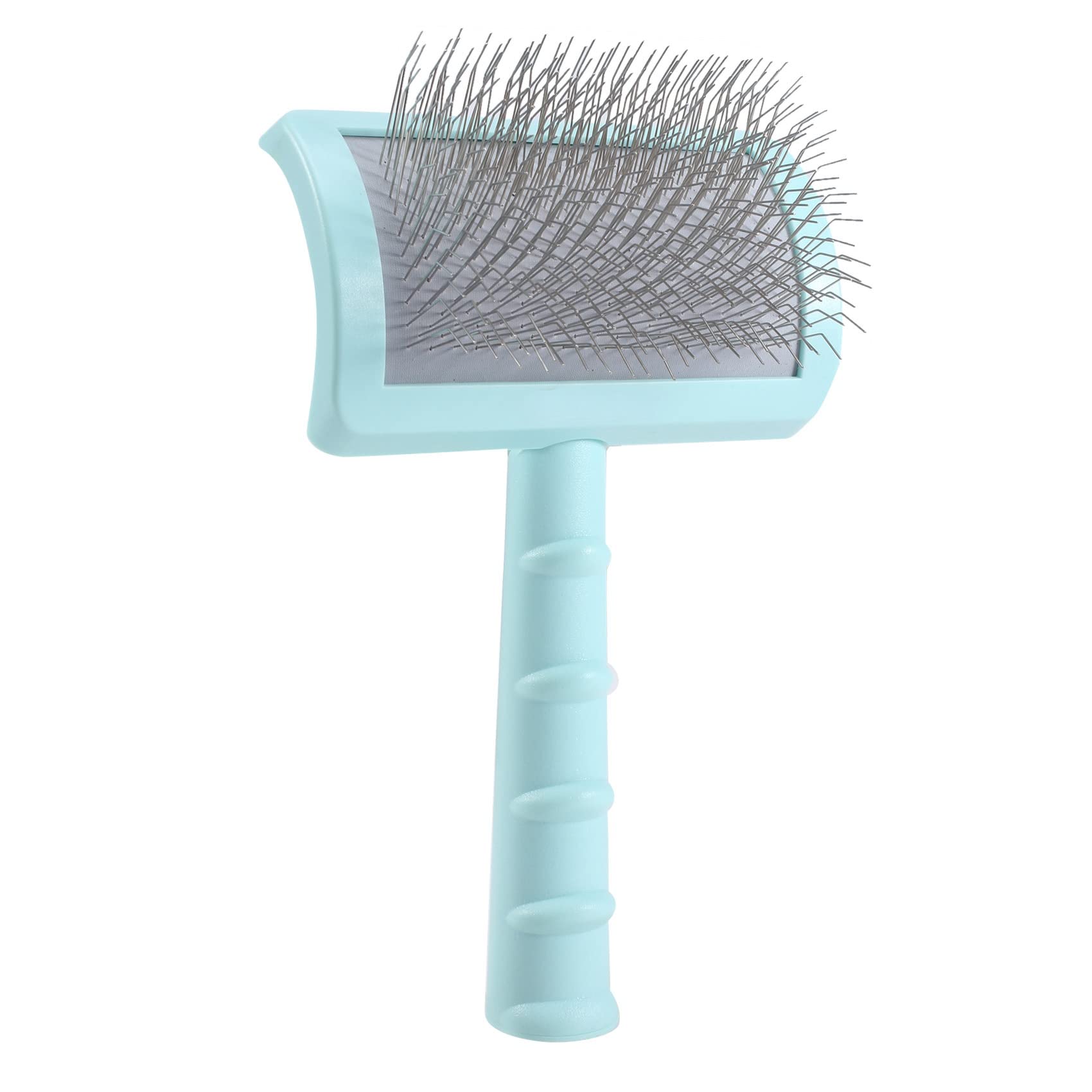 Orimommth Firm Slicker Brush for Dogs- Extra Long Pin Slicker Brush for Large Dog Pet Grooming Wire Brush and Deshedding (Green)