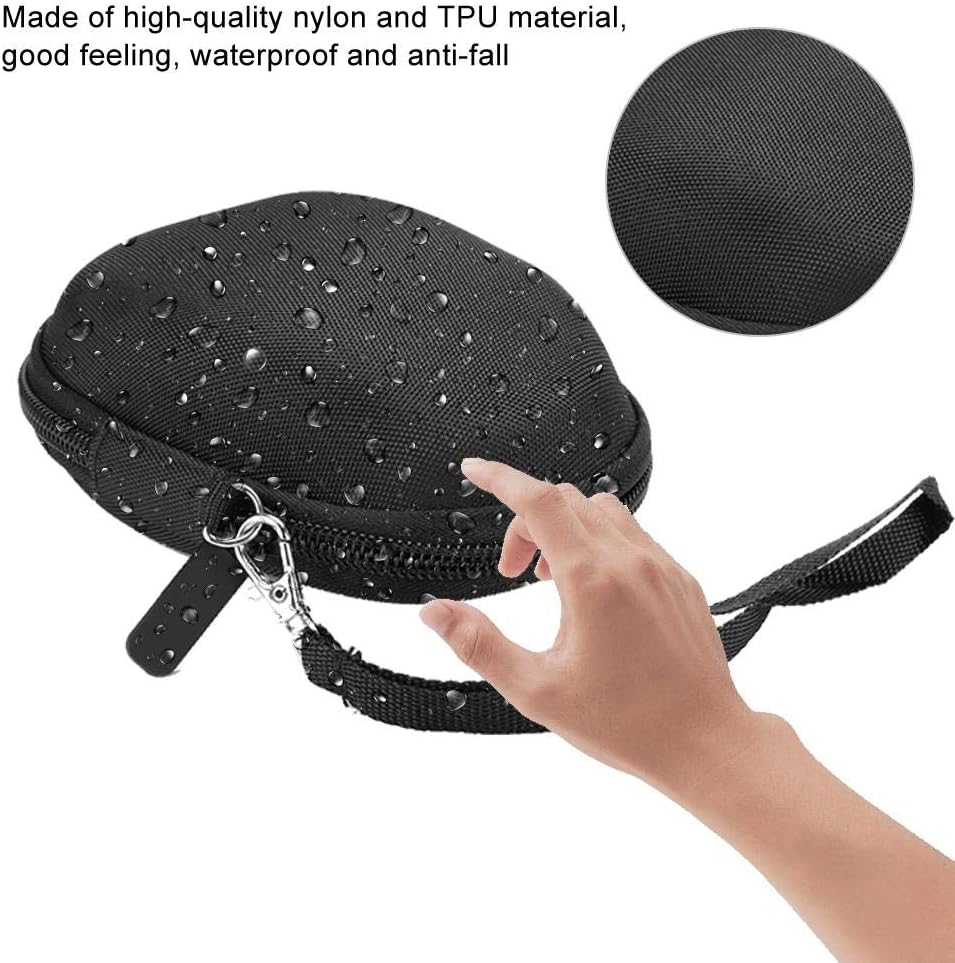 Nylon And TPU Material Hard Travel Case Black Storage Bag with Hand Strap Wireless Mouse Case Fit for MX MASTER 3/602/g700s Black - Image 4