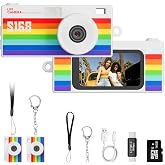 Dienspeak Mini Keychain Digital Camera, 16GB Card, Y2K Retro Tiny Camera | 1440P Video, 2MP Photos, 1.47-Inch IPS Screen, Built-In Flash, Filters, Pocket Size for Kids, Teens, Travel and Vlogging