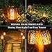 DIKAIDA 4 Pack Solar Torch Lights Upgraded, Waterproof Flickering Flame Solar Torches Dancing Flames Landscape Decoration Lighting Dusk to Dawn Outdoor Security Solar Light for Garden Patio Driveway