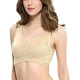 DODOING Women's Seamless Sports Bra Front Cross Side