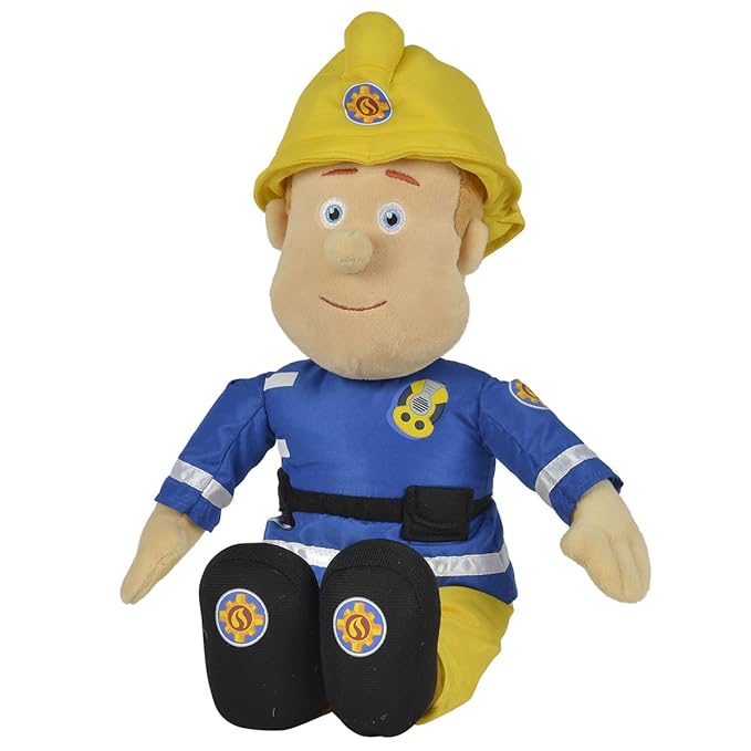 Unbekannt Feuerwehrmann Sam Plüschfigur 45 cm - Plüsch Figur Spielzeug Puppe Stofftier Plüschtier Kuscheltier