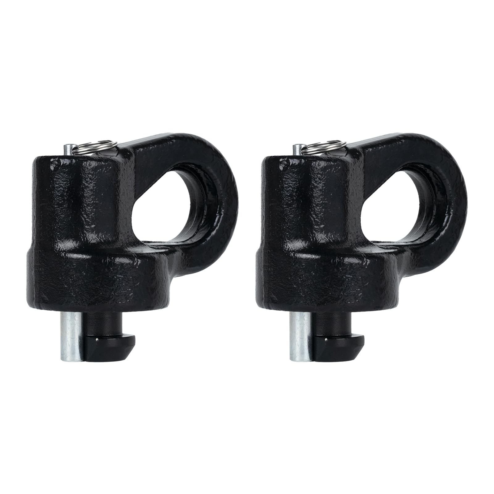 Photo 1 of Lrichy 60691 30k Puck System Gooseneck Safety Chain Anchors for 2013-2024 Ford F250 F350 F450, 2016-2024 Chevrolet Silverado, GMC Sierra, Nissan Titan XD, Cast Steel, Carbide Black Powder Coat Finish
