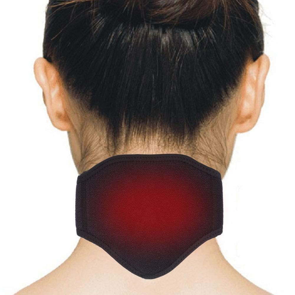 Heated Neck Support Brace, Tourmaline Self Heating Cervical Collar Brace Magnetic Therapy Healing Neck Wrap Neck Pain Relief Strap for Neck Arthritis Migraine Headaches Neck Pain Stiffness