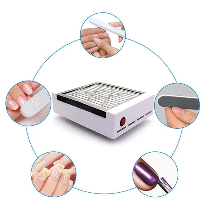 Volwco Nail Dust Collector Machine 40W, Strong Power Nail Dust