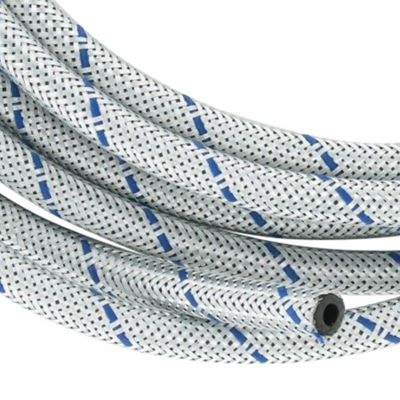 cyclingcolors Petrol Hose Steel Flex 6 mm x 10 mm Rubber Reinforced Fuel Hose Steel Metal Motorcycle Tractor Car Lawn Mower Car Brush Cutter (Length 2 m)