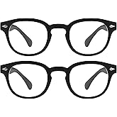 grinderPUNCH Classic Reading Glasses for Women and Men Stylish Lightweight Readers Round Readers for Women and Men