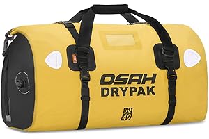 IRON JIA'S Motorcycle PVC Waterproof Reflective Tail Dry Bag Saddle Luggage Outdoor Duffle Accessories Yellow 40L