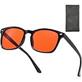 D Lolylad Blue Light Blocking Glasses Amber Gaming Glasses for Women Men Gaming Computer Glasses for Better Sleep/Eyes Strain