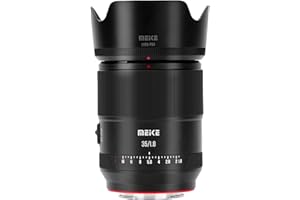 Meike 35mm F1.8 Pro Wide Angle Auto Focus STM Full Frame High Resolution 8K Portrait Prime Lens Compatible with Sony E Mount 