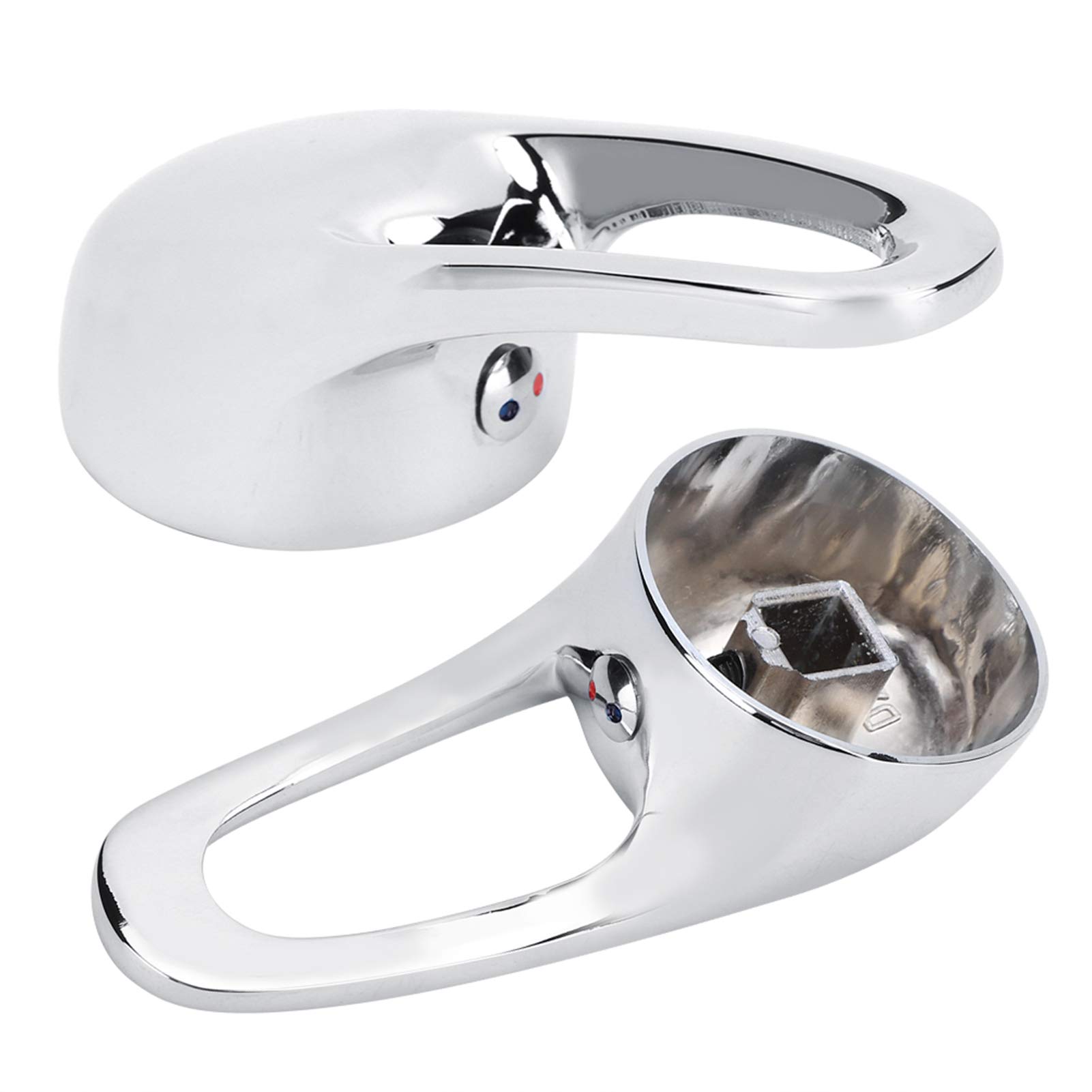 Chrome Plated Zinc Alloy Single Handle Basin Mixer Faucet Tap - 35mm, Cold & Warm Water, Kitchen & Bathroom