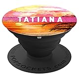 Tatiana Name Monogram Sunset Beach Sunrise Graphic