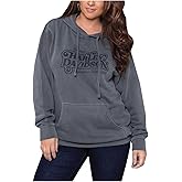 Harley-Davidson Women's Pastries Easy Fit Pullover Hoodie - Charcoal Gray