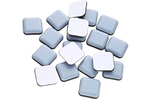 15/16" Square Adhesive Furniture Sliders for Carpet-Furnigear Heavy Duty PTFE (Teflon) Furniture Moving Pads - Move Your Furniture Easier with Premium Furniture Mover Sliders (20 Pack …