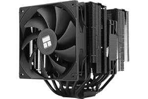 Thermalright Peerless Assassin 140 Black CPU Cooler, 6 Heat Pipes AGHP Technology,Dual PWM Fans with 1500RPM Speed, Double To