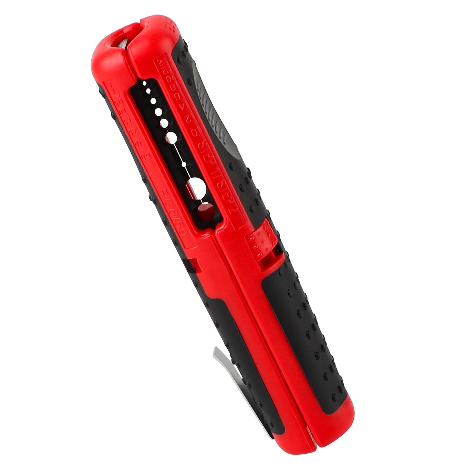 DBREAKS Universal Stripping Tool, 125mm Coaxial Cable Stripper, SK5/RG6/RG59 Electric Cable Stripper, Red