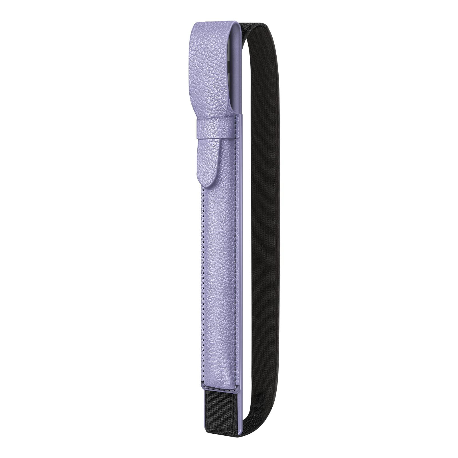 Fintie Holder for Apple Pencil Pro/USB-C & Apple Pencil 1st/2nd Gen, Faux Leather Pen Case with USB Adapter Pocket Compatible with iPad Case, Purple