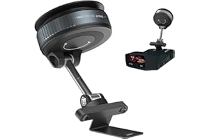 Vovucai Radar Detector Mount, Car Radar Bracket Suction Cup Holder, Foldable Windshield Radar Detector Suction Mount Compatib