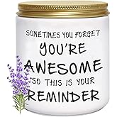 BFJLIFE Candles Gifts for Women Unique Inspirational Galentines Valentines Day Christmas Birthday Self Care Relaxation Spa Gifts for Her Sister Friend Wife Girlfriend Lavender Scented Candle