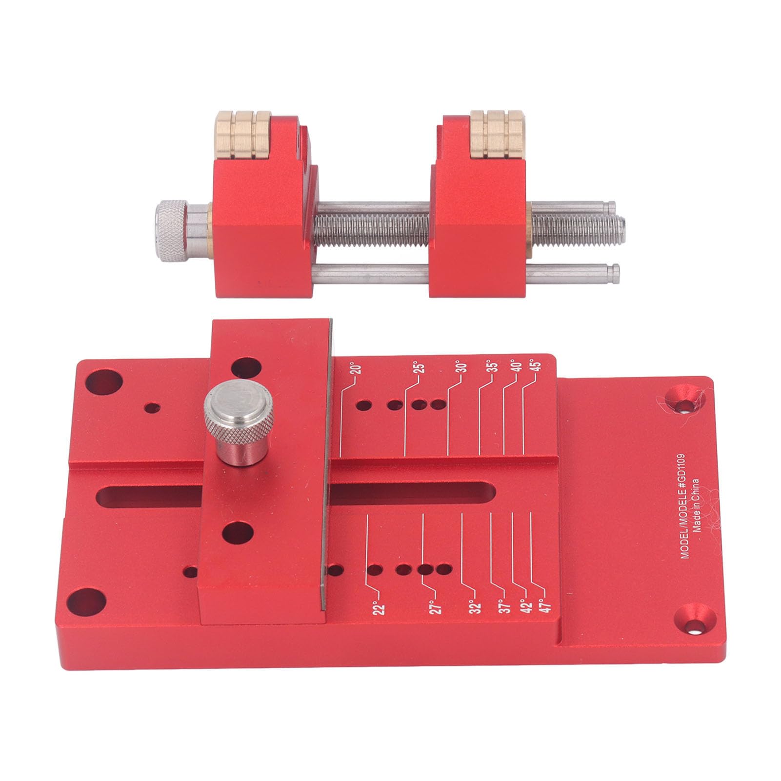 Chisel Honing Tool, 15 to 45 Degree Angle Fixture and Gauge Chisel Sharpening Kit Chisel Sharpening Guide System Aluminum Alloy