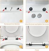 MEMOFYND 8 Rubber Expansion Screws Toilet Seat Top Fixing Hinge Fasteners Bolts view 4