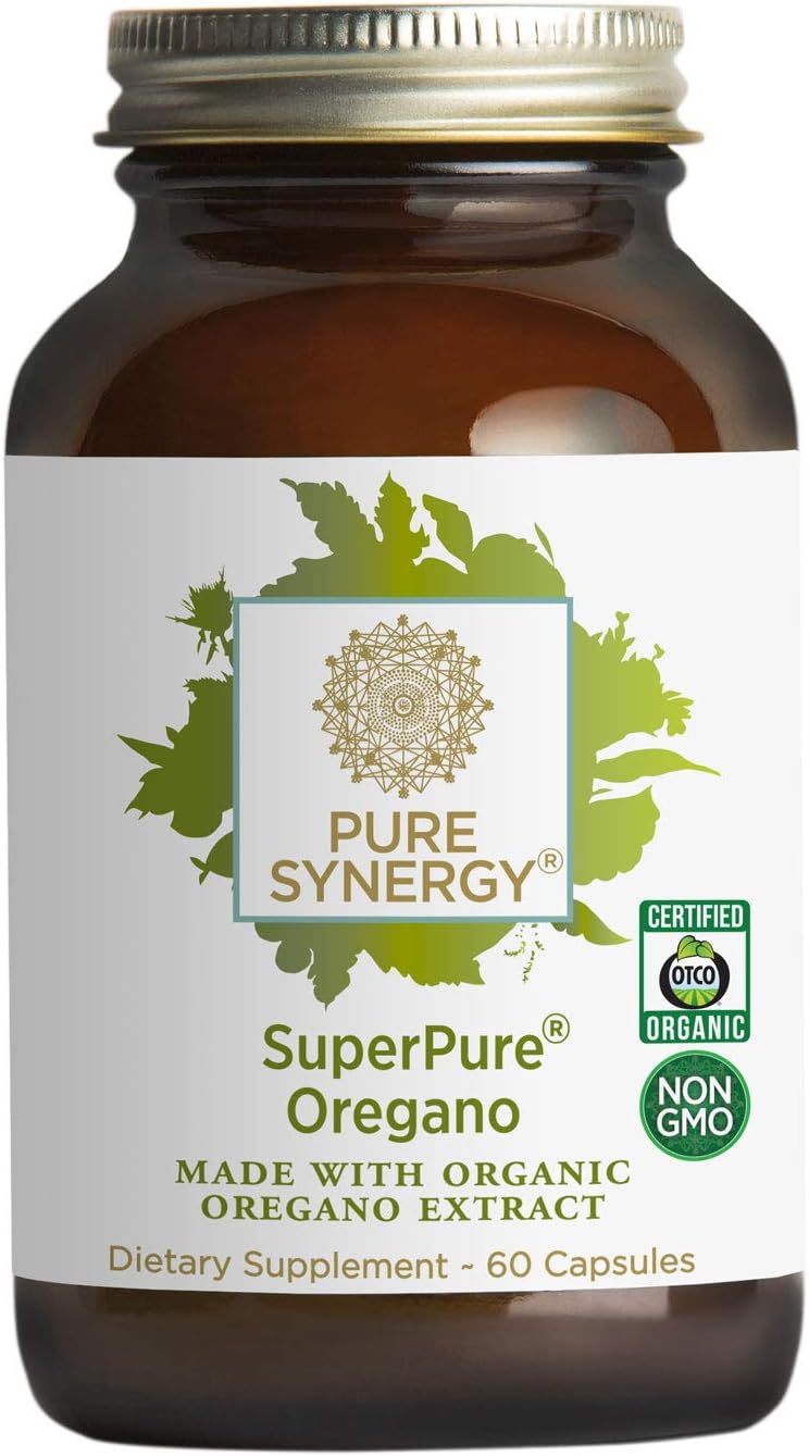 Pure Synergy SuperPure® Oregano Extract (60 Capsules) Made with Organic Oregano for Immune Health Support: Health & Personal Care