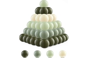 FHRILEK Ball Pit Balls-Star Ball Pit Balls for Kids,Plastic Balls for Ball Pit, Crush Proof Play Balls BPA Free Non-Toxi (Olive-Color, 170PCS)