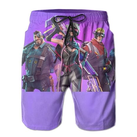 hhssqqnew fortnite board shorts 3d custom pants sports pockets boardshorts l - fortnite swim trunks