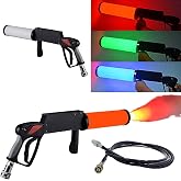 CO2 Cannon Gun Dj,Handheld CO2 Jet Blasterwith RGB LED Lights for Party | with 3m Hose for Christmas,Nightclub,Wedding,Party,Dj Halloween.