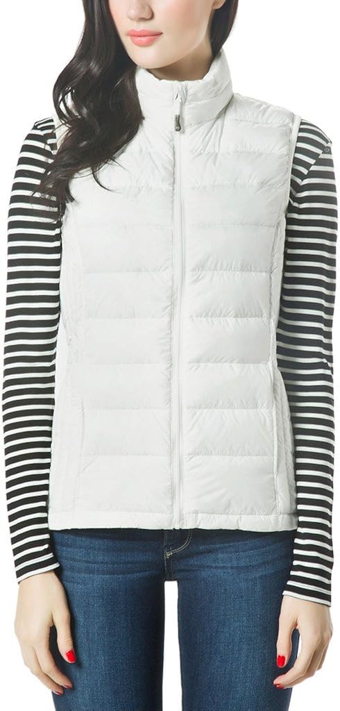 XPOSURZONE Women Packable Lightweight Down Vest Outdoor Puffer Vest: Clothing