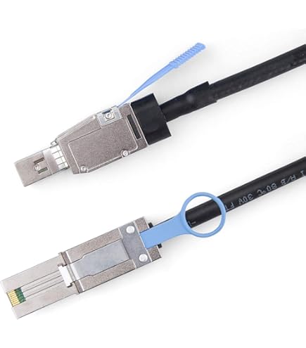 Monoprice 2m 28AWG External Mini SAS 26-Pin SFF-8088 Male To Internal Mini SAS 36-Pin SFF-8087 Male Cable, Black (108197