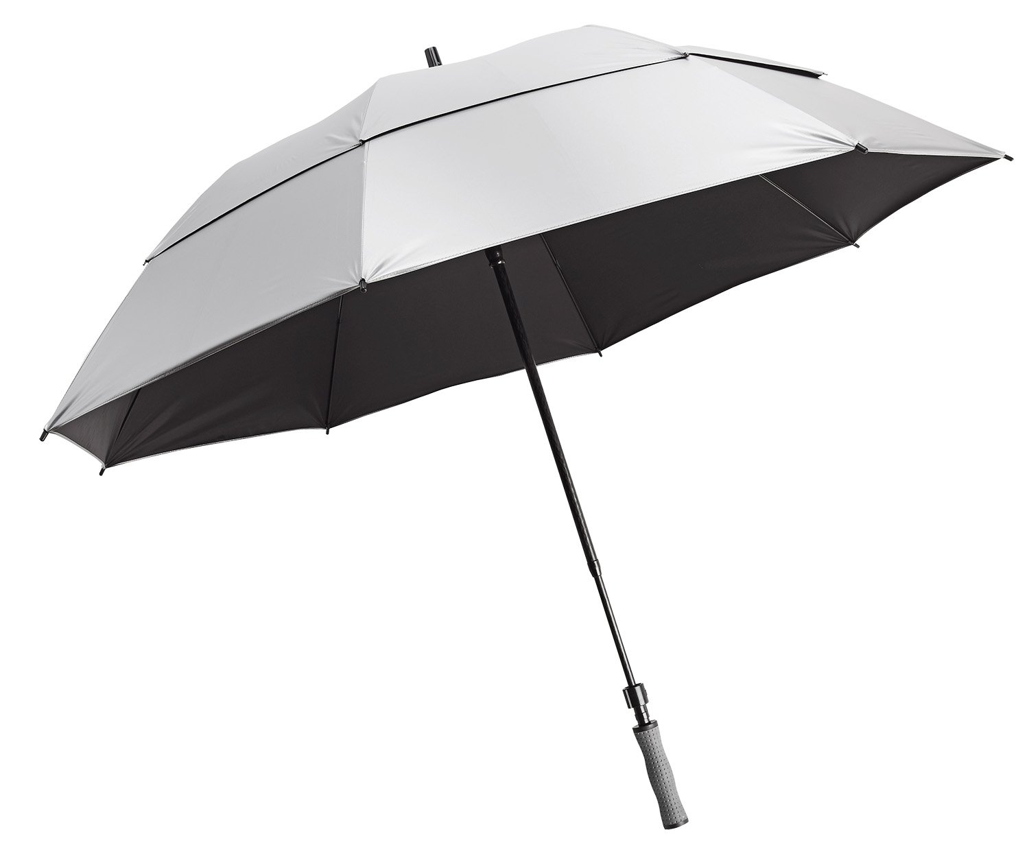 Bag Boy Bagboy UV Wind Vent Golf Umbrella - Silver, 62-Inch